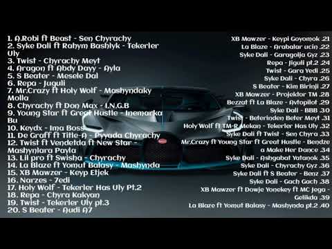 Türkmen Top Rap'ry Chyra Syke Dali, A.Robi, Abdy Dayy, S Beater, Mr.Crazy, Keydx, Twist, La Blaze...
