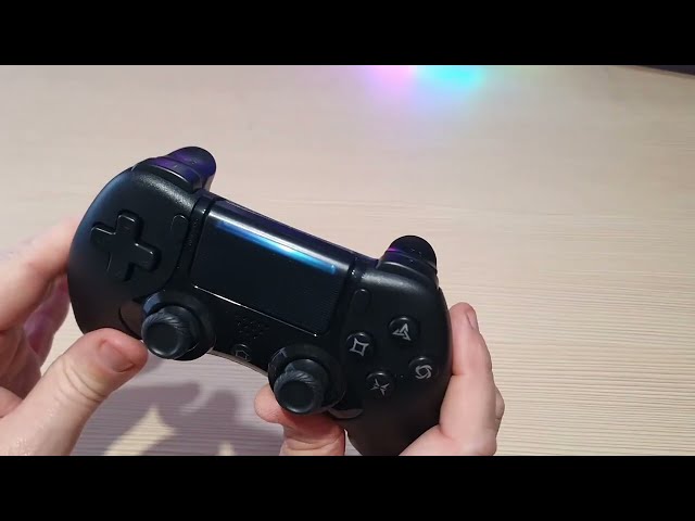 Vídeo relacionado con CHEREEKI Mando Inalámbrico para PS4/Pro/Slim con Doble Vibración, Giroscópico, Turbo, Touchpad y Conector de Audio, Blanco