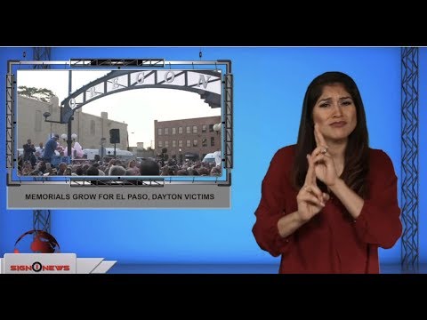 Memorials grow for El Paso, Dayton victims (ASL - 8.5.19)