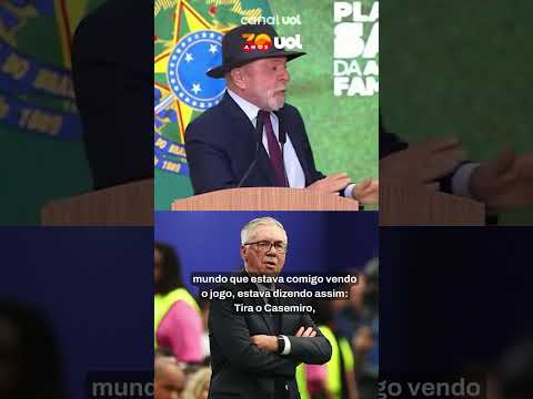 Lula elogia Ancelotti por não ter tirado Casemiro em jogo do Brasil na Copa: ‘Dar palpite é fácil’