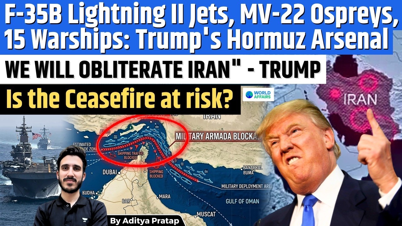 Breaking: US Deploys F-35B Jets & 15 Warships | US Power Show in Iran Blockade | War Explained