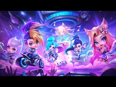 Cinematic K/DA All Out Ahri Prestige, Evelynn, Akali & Kai'sa Chibi - TFT: Golden Spatula