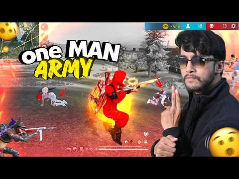 Red Criminal is Back! Unstoppable Solo vs Squad 21kills Gameplay - Free Fire Max