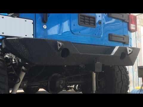Poison Spyder Jeep JK RockBrawler Rear Bumper Install