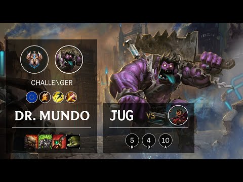 Dr. Mundo Jungle vs Graves - EUW Challenger Patch 10.18