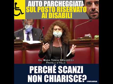 Maria Teresa Bellucci: Auto parcheggiata su posto riservato ai disabili. Scanzi vogliamo chiarimenti