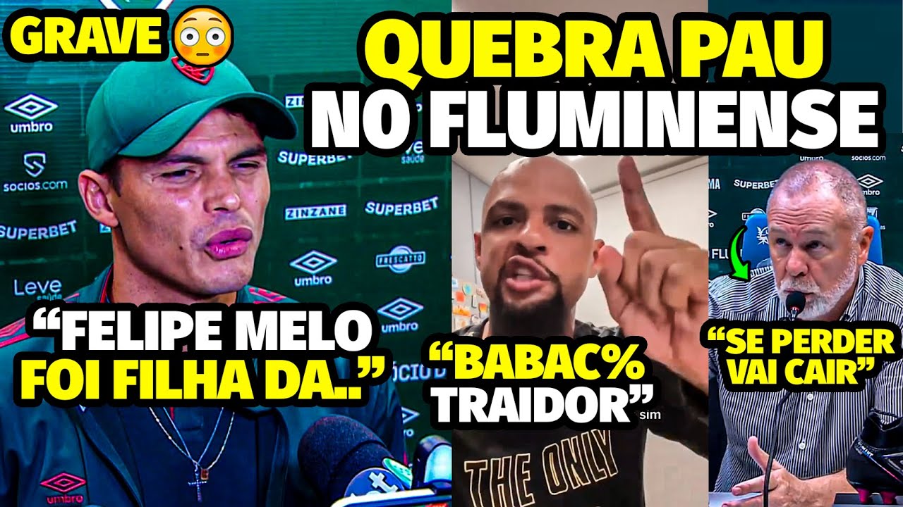 A ACUSAÇÃO GRAVÍSSIMA RESPONDIDA POR TIAGO SILVA PRA ClMA DE FELIPE MELO APÓS RISCO DE REBAIXAMENTO
