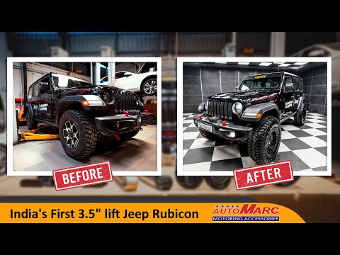 India's First 3.5\" lift Jeep Rubicon | Evo Lift Kit by Automarc
