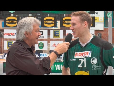 Interview nach dem Spiel GWD Minden - MT Melsungen