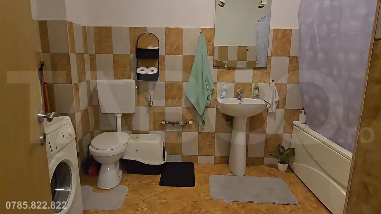 Apartament decomandat de vanzare 2 camere 64 mpu balcon Selimbar Sibiu - Video