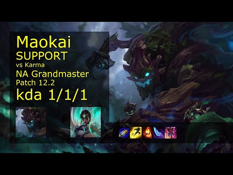 Rank 2 NA Maokai: Support vs Karma