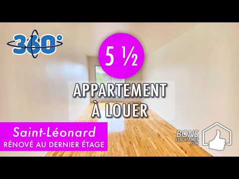 Appartement à louer - Visite virtuelle - Apartment Tour - Saint-Léonard  5 1/2