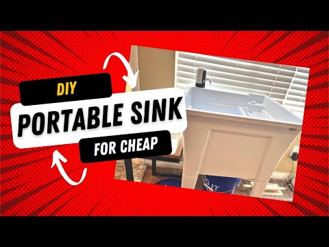 DIY portable sink for cheap