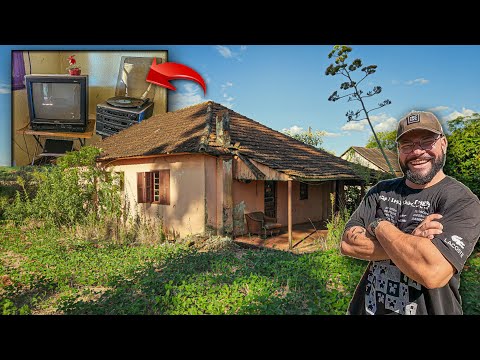 Abandoned house with lights on, pots on the stove, clothes, and all the furniture left behind!
