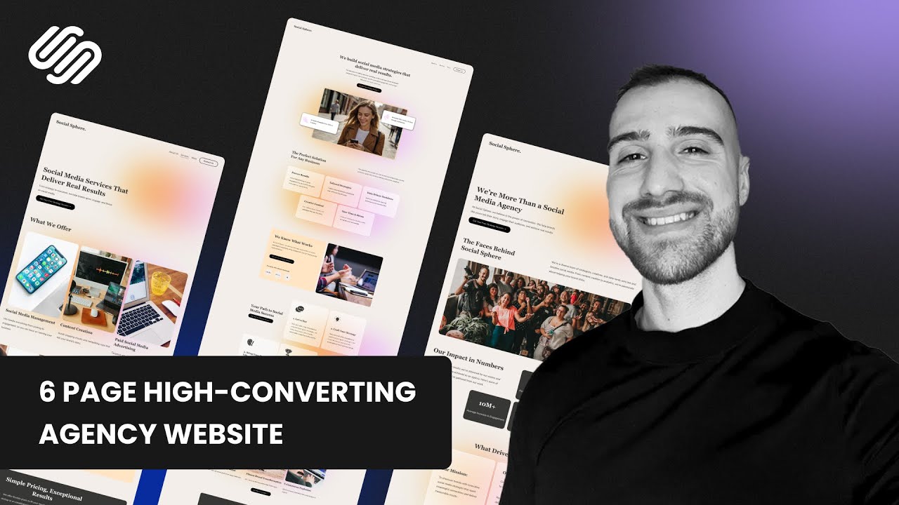 How to Create A Marketing Agency Website on Squarespace (1+ Hour Free Tutorial)