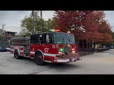 🔥FIRE IN HI-RISE🔥 Chicago fire department Engine 57 Battalion 17 Responding 