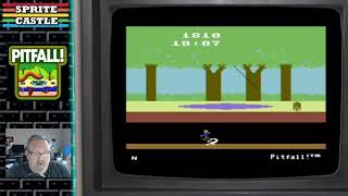 Sprite Castle Plays Pitfall (Commodore 64)