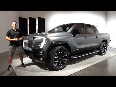 2024年モデルのGMCシエラEV(電気自動車)の実車を動画レビュー