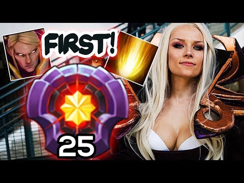 Soojung FIRST LVL 25 FEMALE INVOKER - EPIC 80% WINS, Vurtune was Her Teacher (Pro China Invoker)