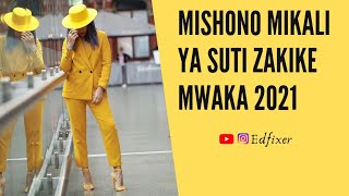 MISHONO YA SUTI ZA WANAWAKE MWAKA 2021 | Suti kali zakike.