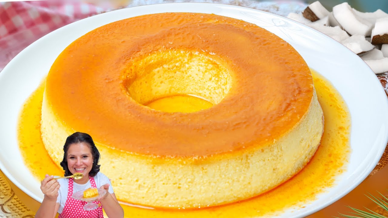 PUDIM DE COCO PARA INOVAR NESSE FIM DE ANO! RECEITA SUPER FÁCIL