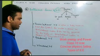 work energy and power class 10 icse || concise physics || Selina || forms of kinetic energy
