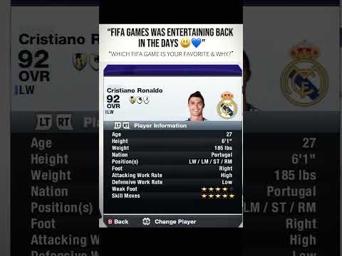 FIFA 14 was my favorite | FIFA GAMES #fifagame #fifa14 #ronaldo #ronaldofans #viral #trendingnow