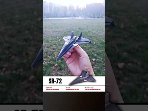How to make a new generation SR-72 fighter plane out of paper Super beautiful and can fly 1000 FEET