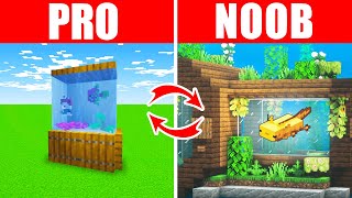 Minecraft NOOB vs. PRO: SWAPPED FISH TANK in Minecraft (Compilation)