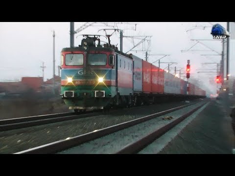 LE5100 40-1011-2 & Marfar GFR Freight Train pe Seară/on Evening in Șofronea - 16 February 2019