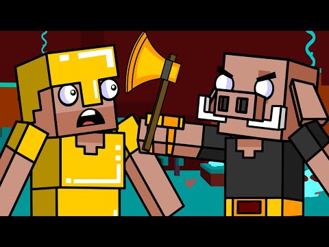 Nether & Piglin Brute | Block Squad (Minecraft Animation)