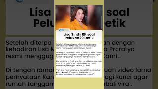 Pernyataan Lawas RK Terkait Kunci Harmonis dengan Pelukan 20 Detik Disindir Lisa Mariana