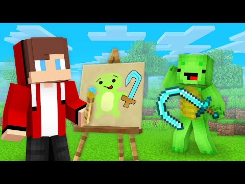 Unbelievable Prank: Drawing Mod Makes JJ Draw Any Item for Mikey! - Minecraft (Maizen)