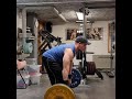 90kg strict barbell row 10 reps 5 sets
