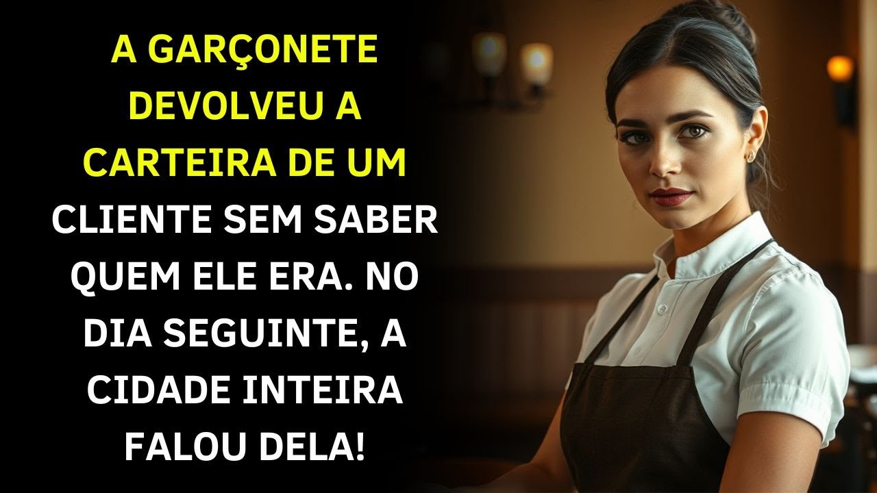 A garçonete devolveu a carteira de um cliente sem saber quem ele era. No dia seguinte, a cidade ...