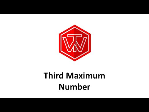 Third Maximum Number Leetcode 414 Coding Interview Tutorial