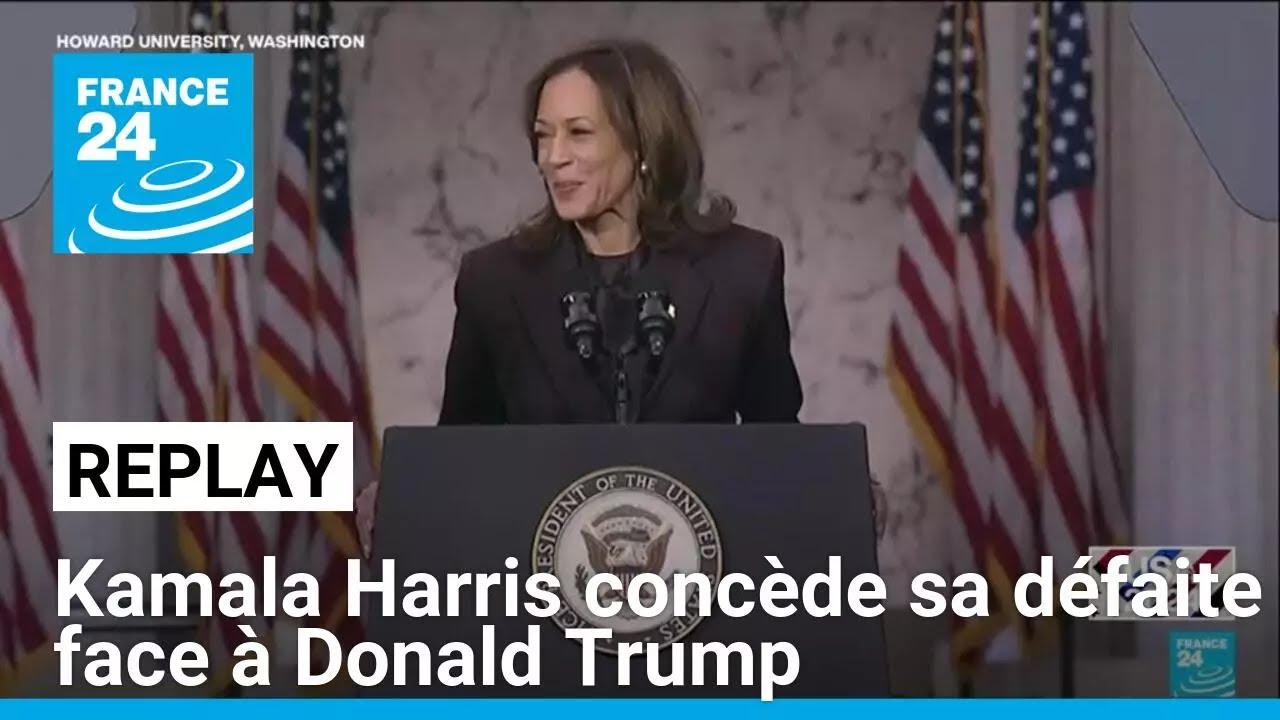 REPLAY - Kamala Harris concède sa défaite face à Donald Trump • FRANCE 24