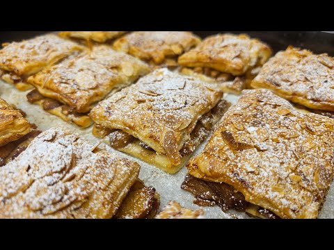 Apple Puff Pastry With Almonds