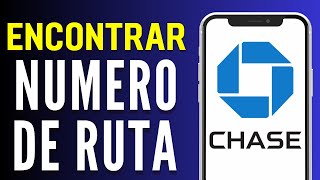 Cómo VER mi Número de RUTA en CHASE Bank (Rápido y Fácil!)