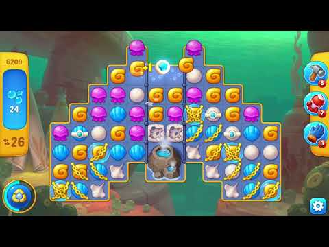 [FISHDOM Walkthrough] Level 6209 (Qua màn - Fishdom)