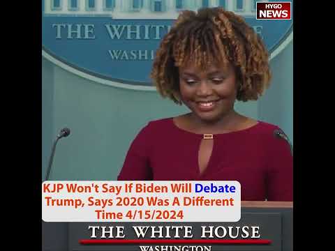 KJP: 2020 Was Different Time, Won't Say If Biden Debate Trump, Weaponization Against Trump