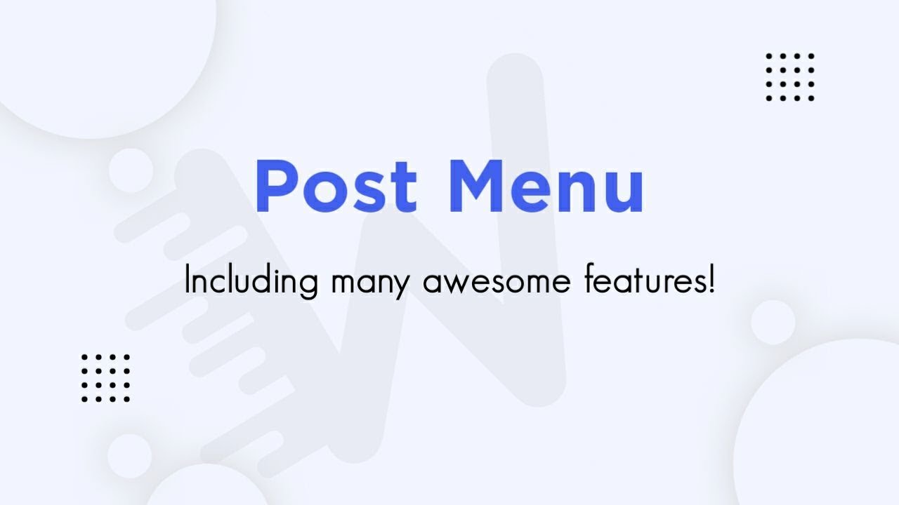 Bottom UX Menu