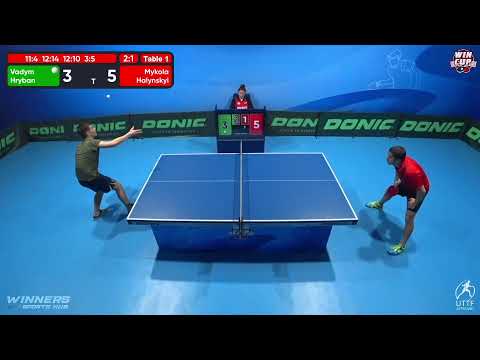 11:00 Vadym Hryban 3-1 Mykola Halynskyi West 1 WIN CUP 12.11.2022 | TABLE TENNIS WINCUP