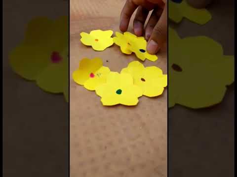 Easy flower making🌼🌼J craft# flowers# paper craft# subscribe