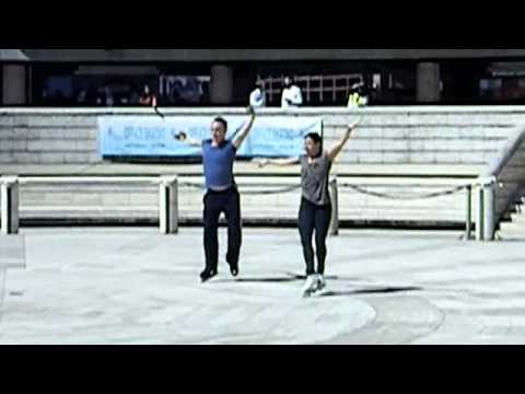 Hayley Tamaddon and Dan Whiston on Off-Ice Skates
