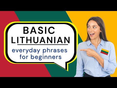 Learn Basic Lithuanian 🇱🇹 | Everyday A1 Phrases for Complete Beginners