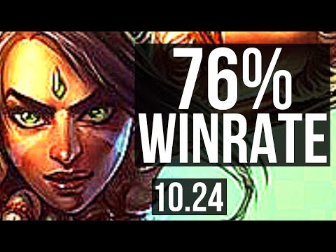 NIDALEE vs HECARIM (JUNGLE) | 11/0/3, 76% winrate, Legendary | KR Diamond | v10.24
