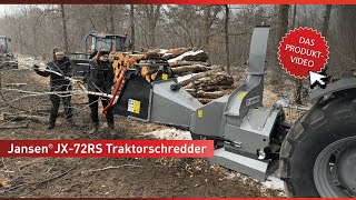 Jansen JX-72RS drvič - štiepkovač konárov za traktor