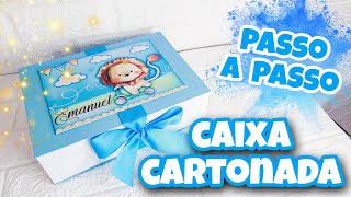 PASSO A PASSO CAIXA CARTONADA DIFERENTE - MUITO FACIL