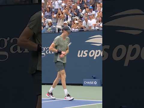 Jannik Sinner FALLS over then wins point! 🤯